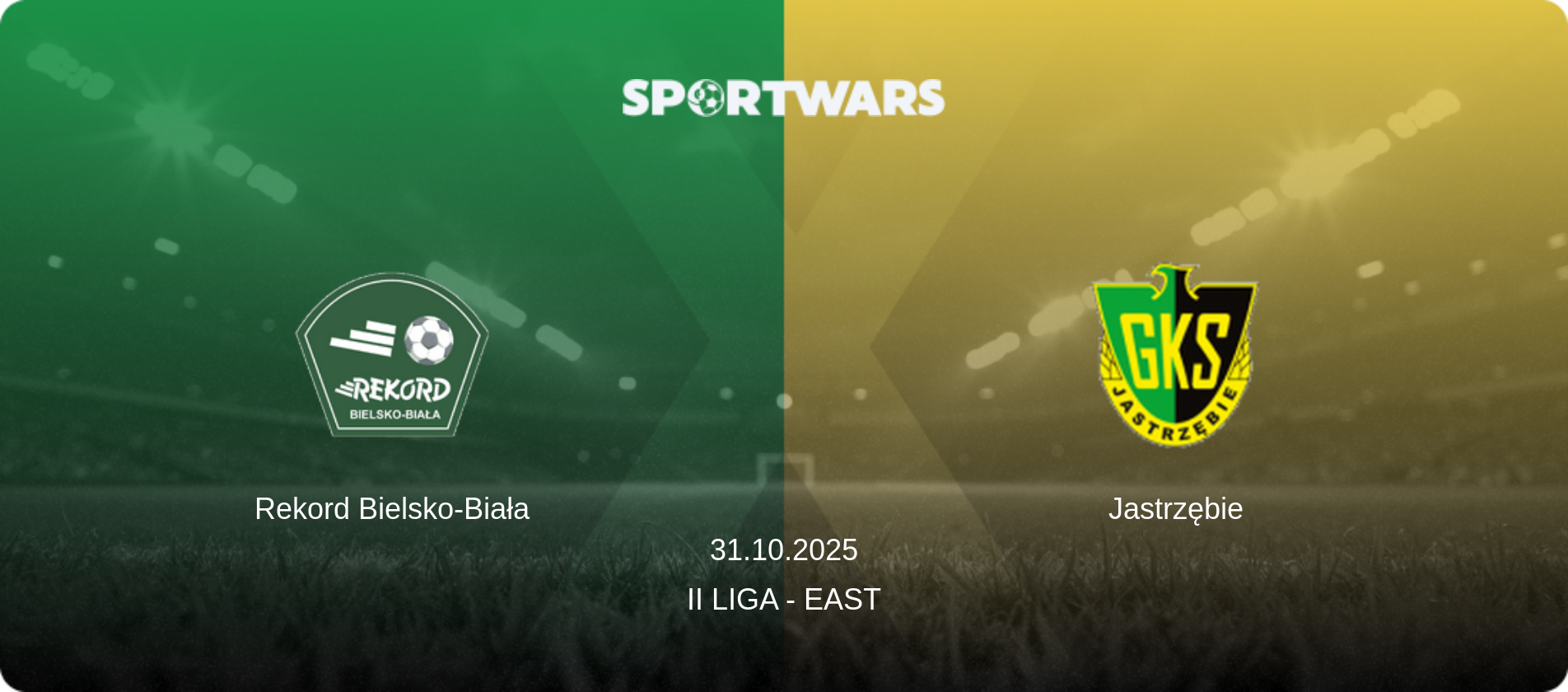 Rekord Bielsko-Biała — Jastrzębie, 31.10.2025 — II Liga - East (match preview)