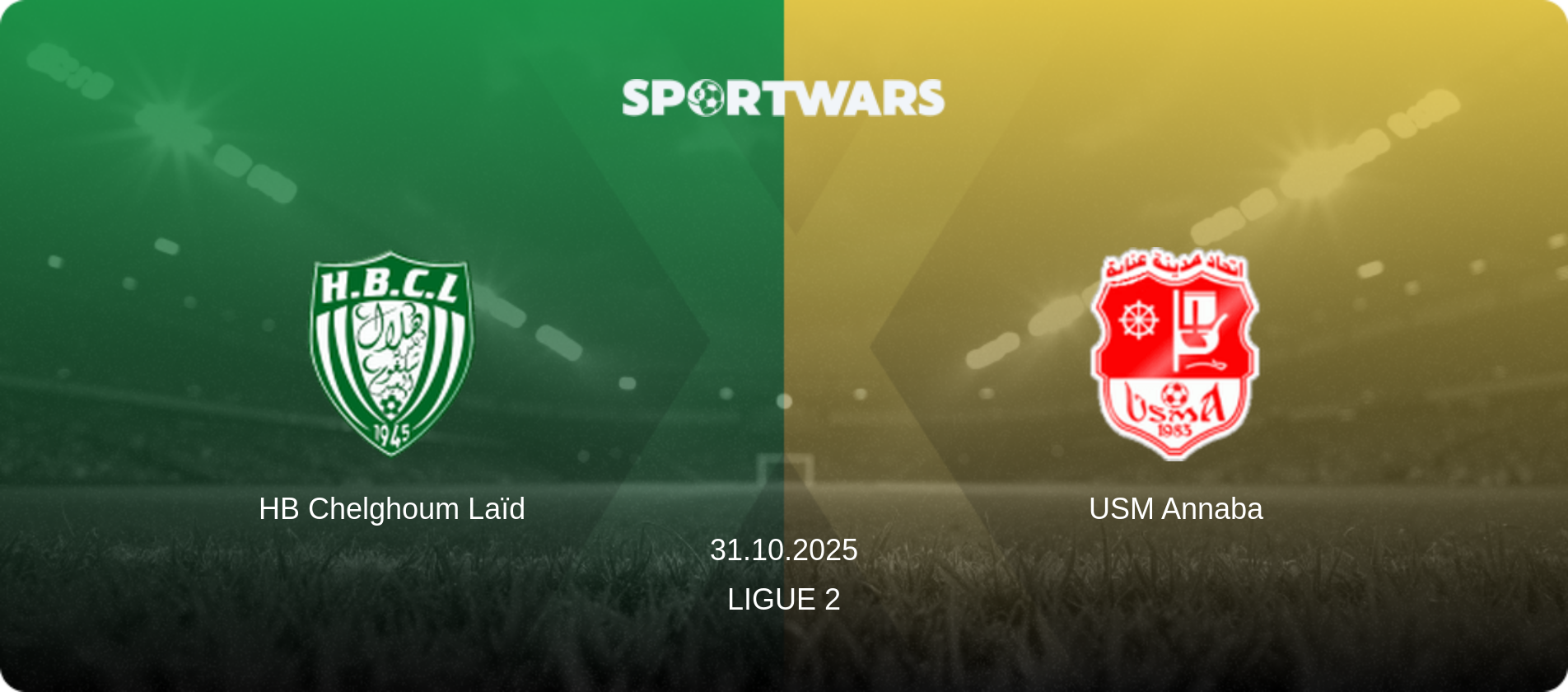 HB Chelghoum Laïd — USM Annaba, 31.10.2025 — Ligue 2 (match preview)