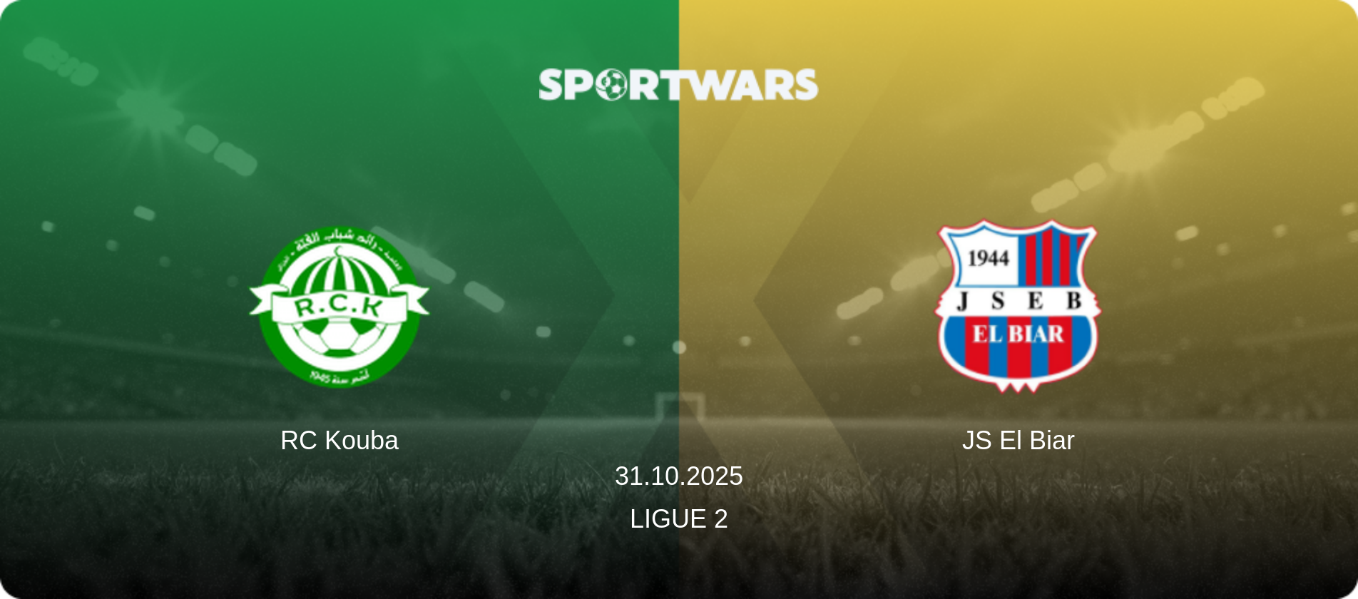 RC Kouba — JS El Biar, 31.10.2025 — Ligue 2 (match preview)
