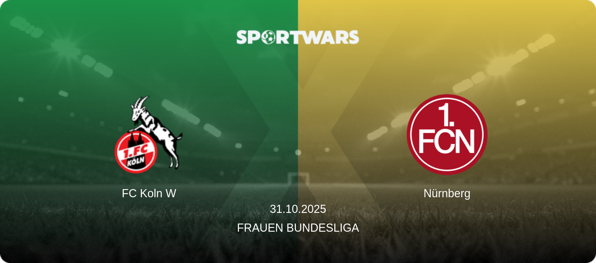 FC Koln W — Nürnberg, 31.10.2025 — Frauen Bundesliga (match preview)