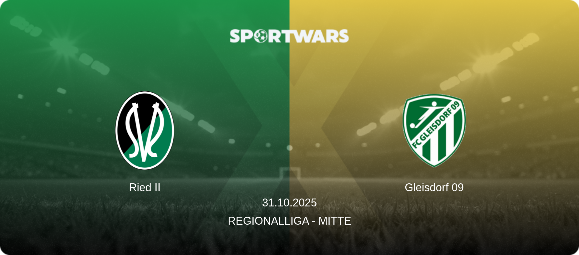 Ried II — Gleisdorf 09, 31.10.2025 — Regionalliga - Mitte (match preview)
