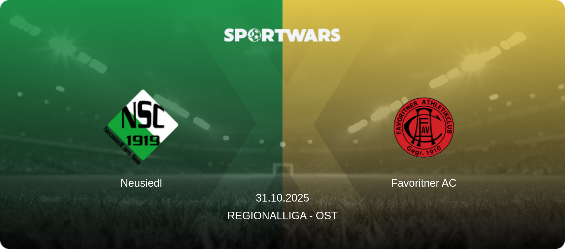 Neusiedl — Favoritner AC, 31.10.2025 — Regionalliga - Ost (match preview)
