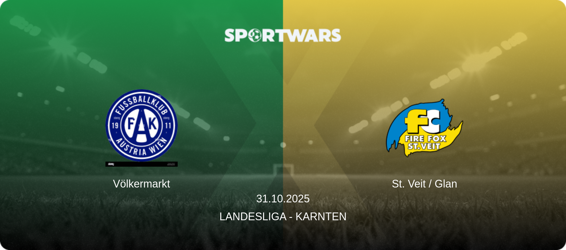 Völkermarkt — St. Veit / Glan, 31.10.2025 — Landesliga - Karnten (match preview)
