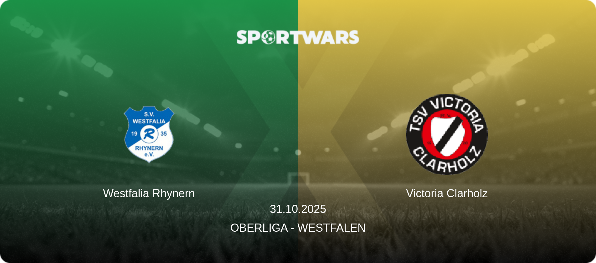 Westfalia Rhynern — Victoria Clarholz, 31.10.2025 — Oberliga - Westfalen (match preview)