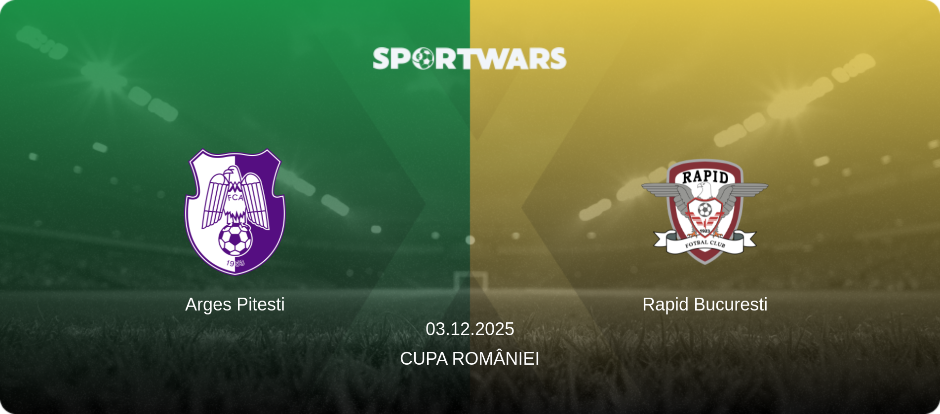 Arges Pitesti — Rapid Bucuresti, 03.12.2025 — Cupa României (match preview)