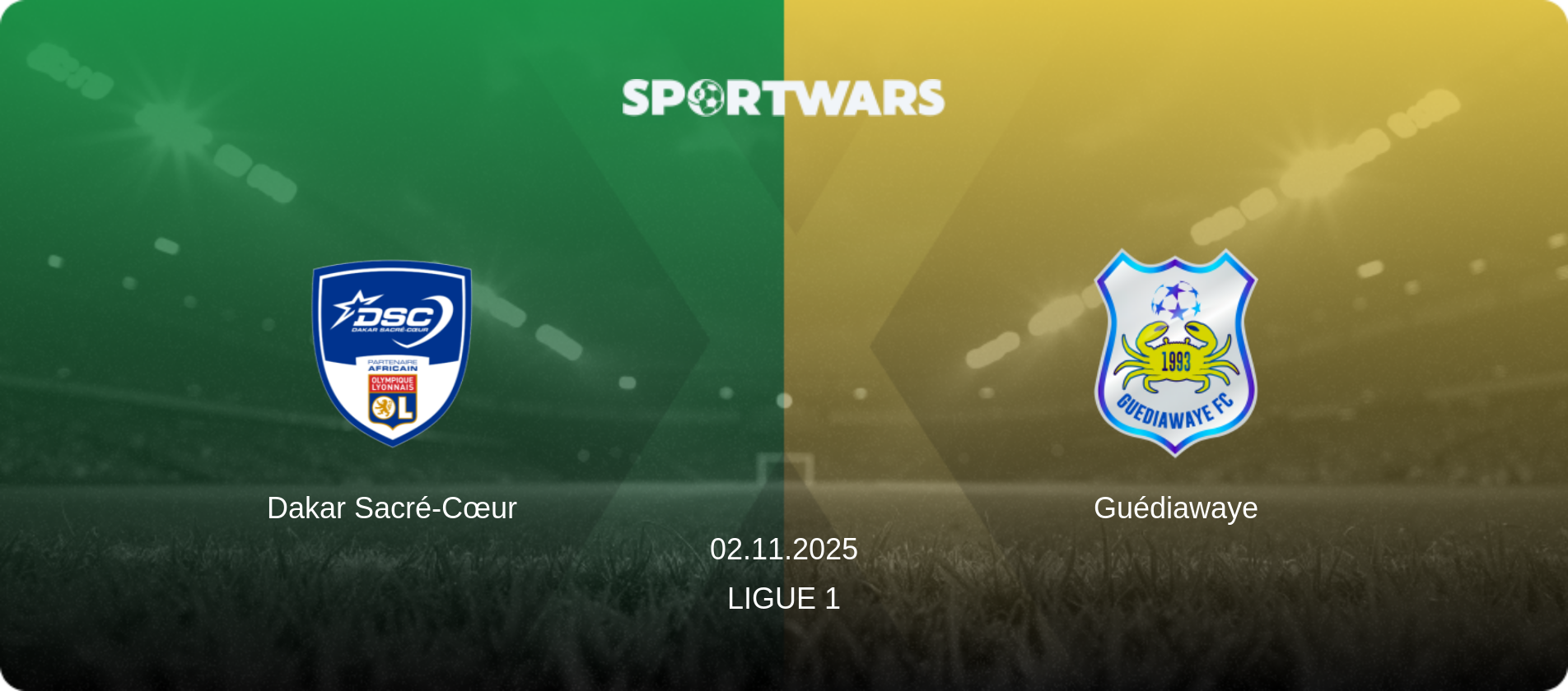 Dakar Sacré-Cœur — Guédiawaye, 02.11.2025 — Ligue 1 (match preview)