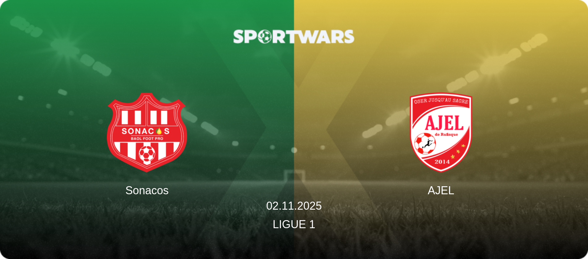Sonacos — AJEL, 02.11.2025 — Ligue 1 (match preview)