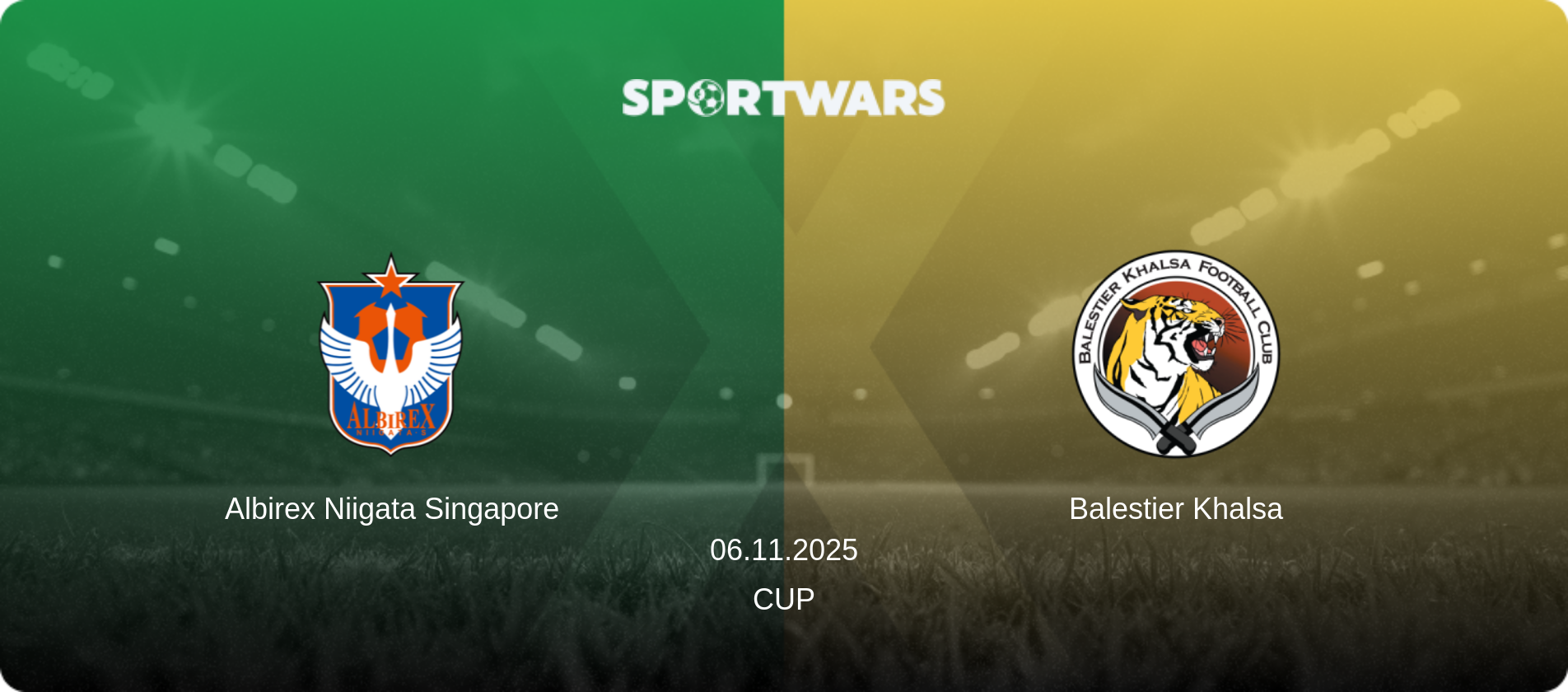 Albirex Niigata Singapore — Balestier Khalsa, 06.11.2025 — Cup (match preview)
