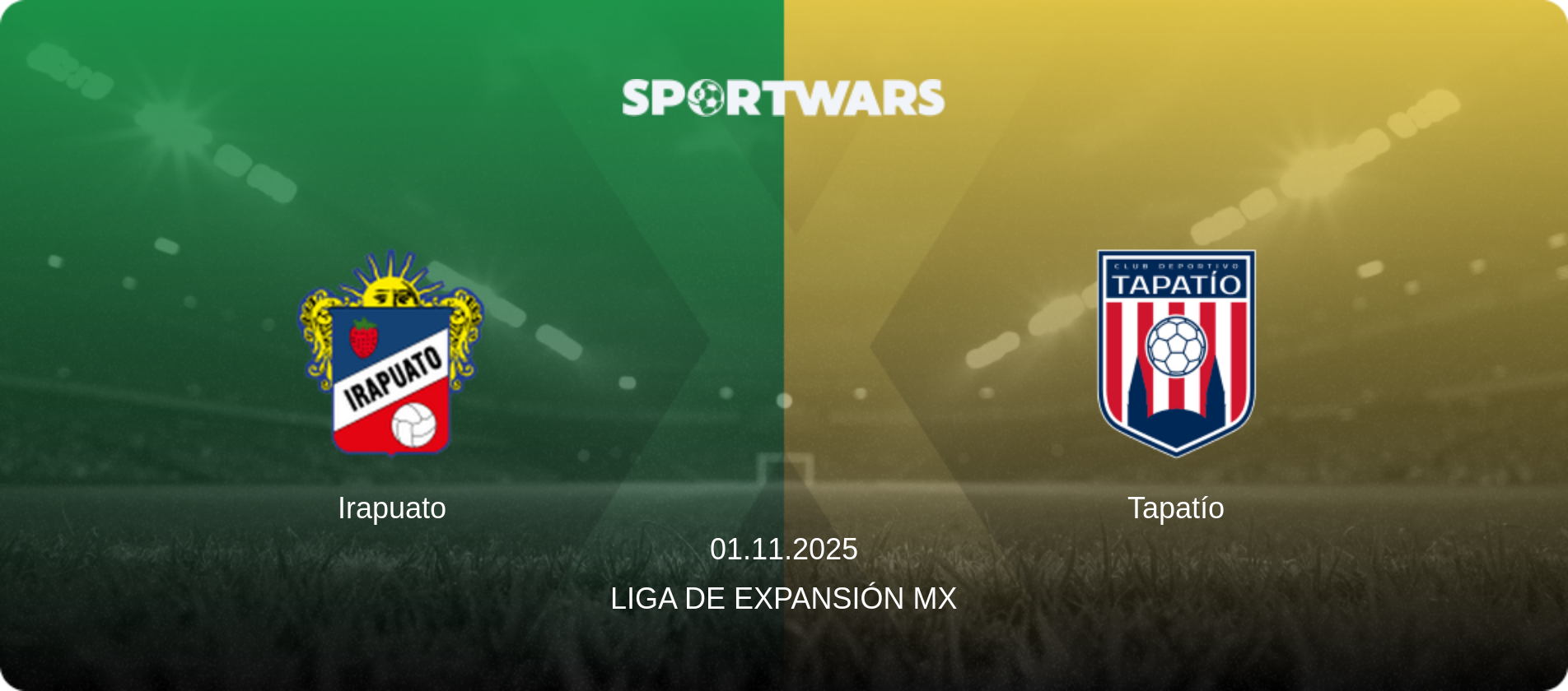 Irapuato — Tapatío, 01.11.2025 — Liga de Expansión MX (match preview)