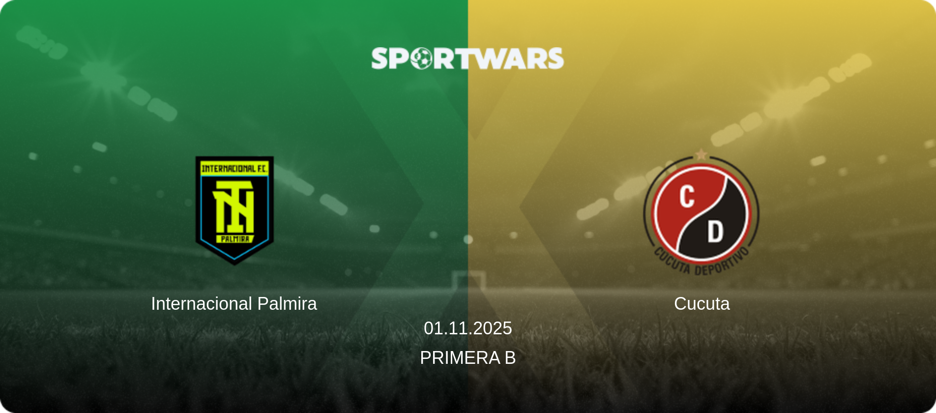 Internacional Palmira — Cucuta, 01.11.2025 — Primera B (match preview)