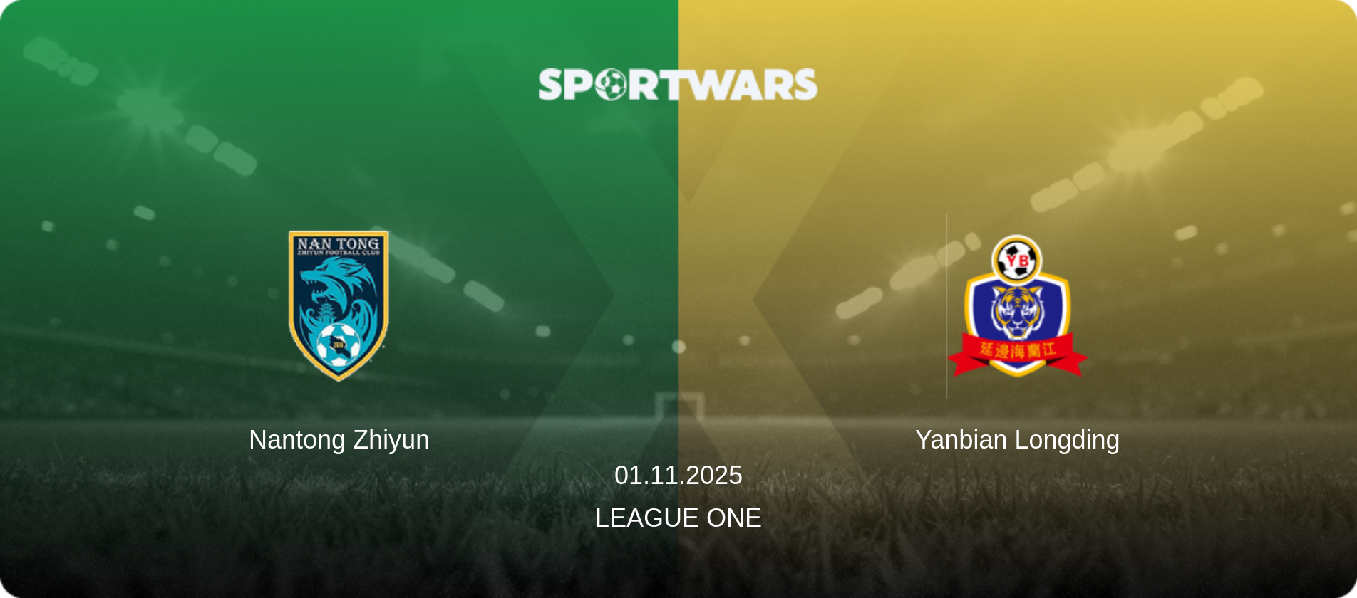 Nantong Zhiyun — Yanbian Longding, 01.11.2025 — League One (match preview)