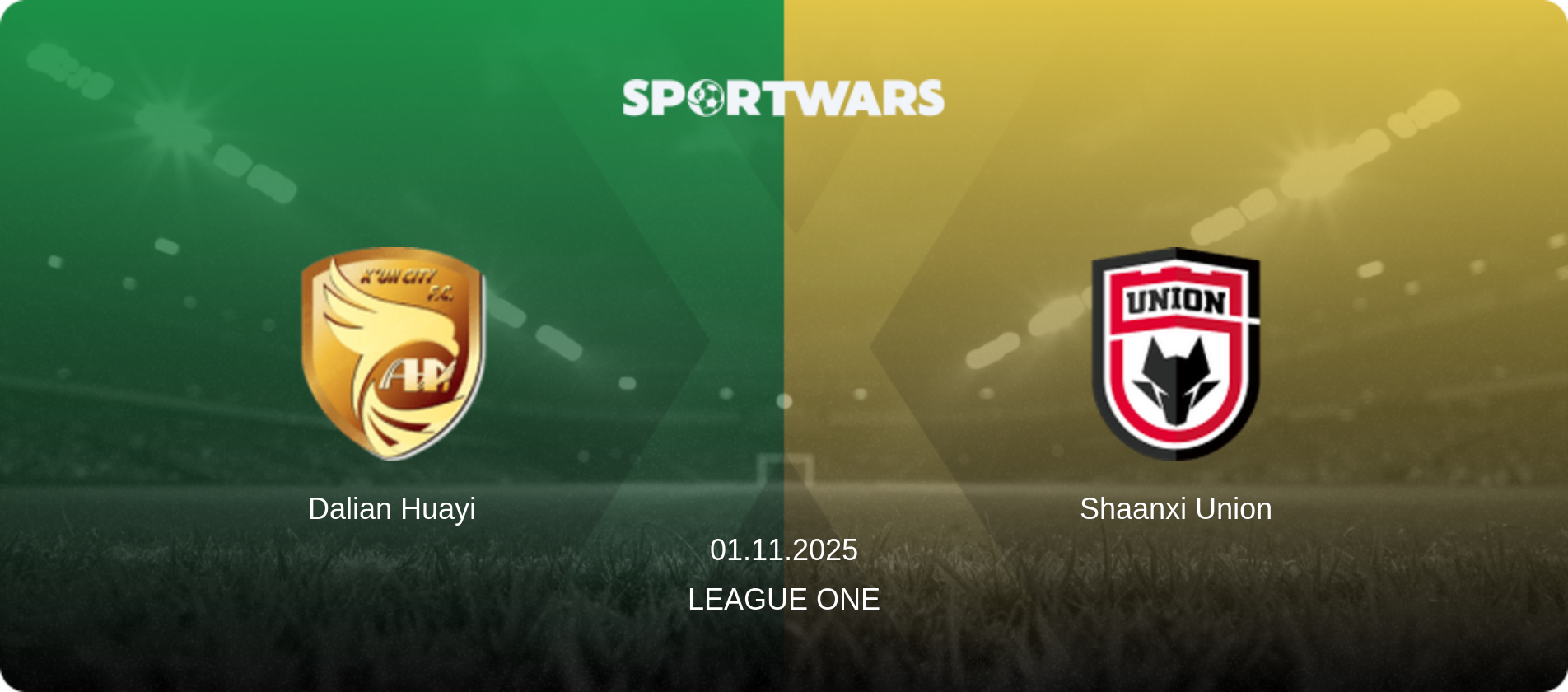 Dalian Huayi — Shaanxi Union, 01.11.2025 — League One (match preview)