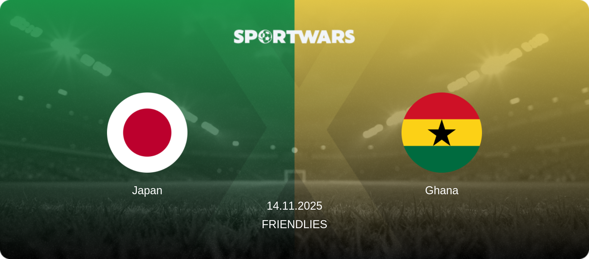 Japan — Ghana, 14.11.2025 — Friendlies (match preview)