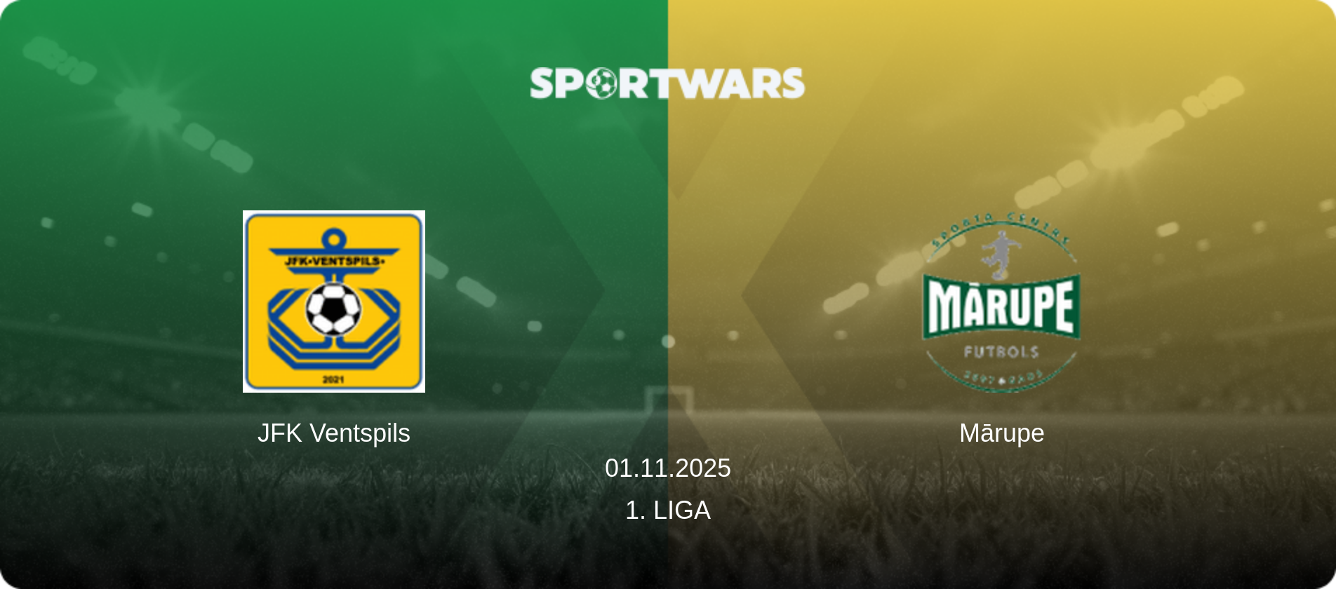 JFK Ventspils — Mārupe, 01.11.2025 — 1. Liga (match preview)