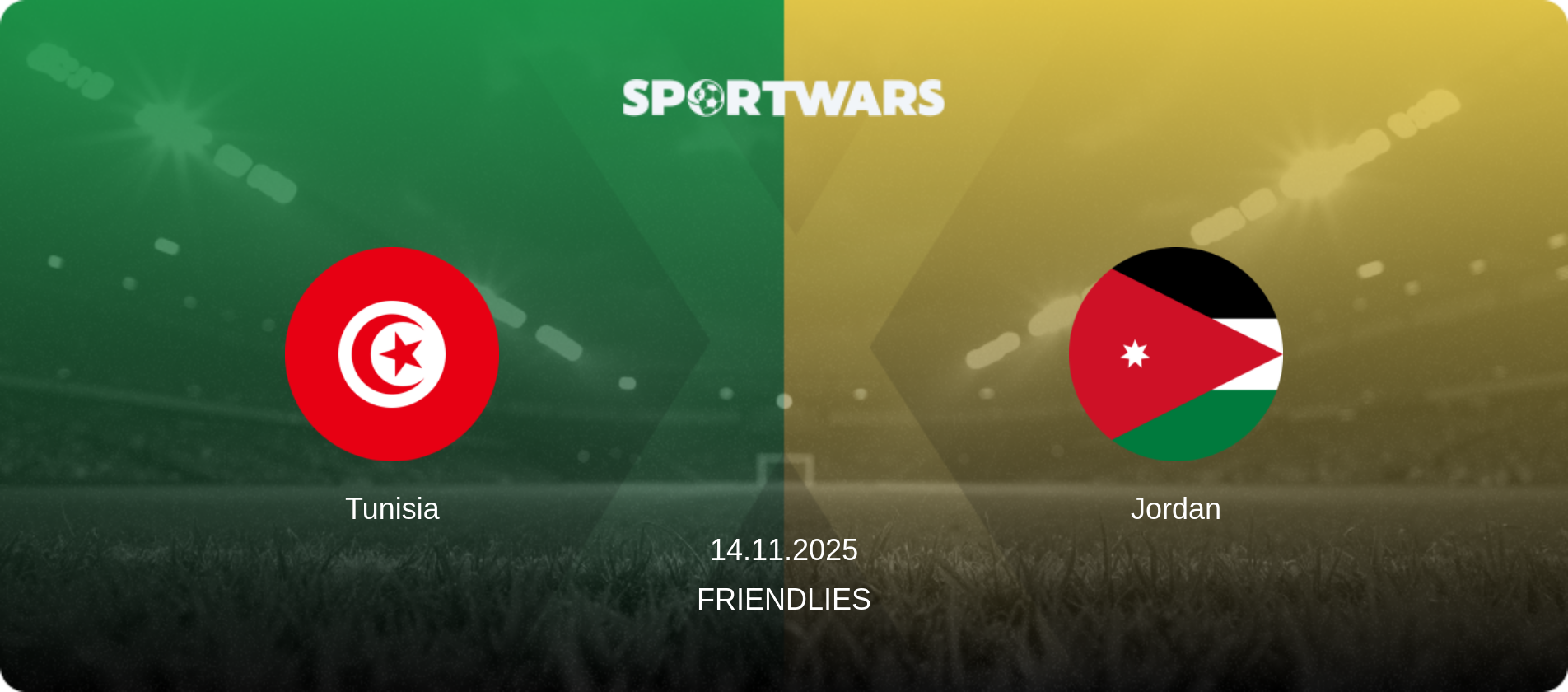 Tunisia — Jordan, 14.11.2025 — Friendlies (match preview)