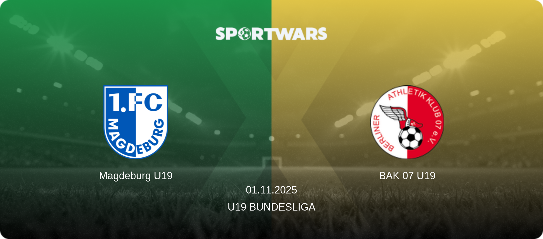 Magdeburg U19 — BAK 07 U19, 01.11.2025 — U19 Bundesliga (match preview)