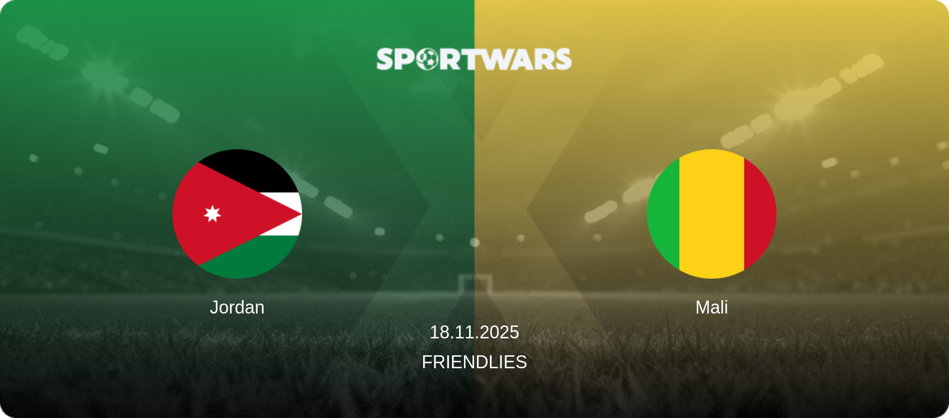 Jordan — Mali, 18.11.2025 — Friendlies (match preview)