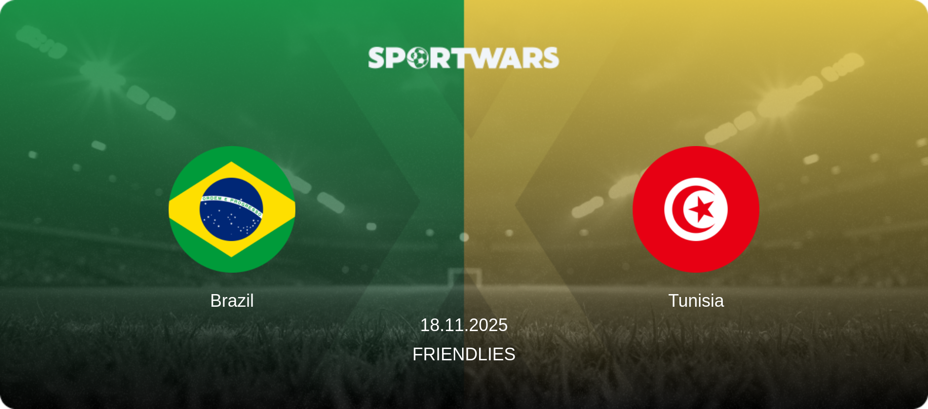 Brazil — Tunisia, 18.11.2025 — Friendlies (match preview)
