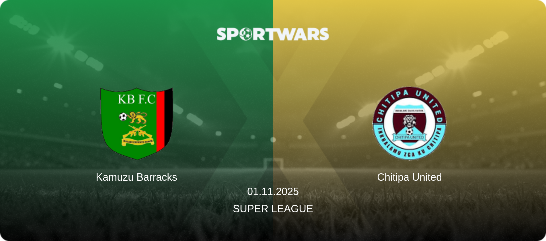 Kamuzu Barracks — Chitipa United, 01.11.2025 — Super League (match preview)