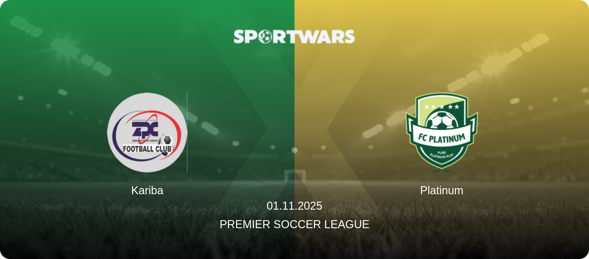 Kariba — Platinum, 01.11.2025 — Premier Soccer League (match preview)
