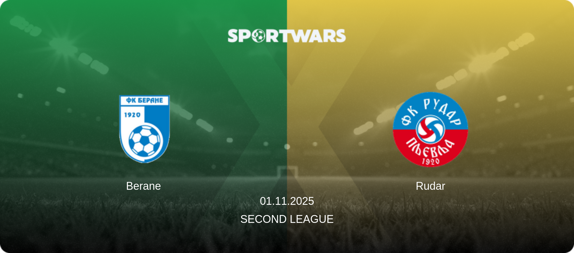 Berane — Rudar, 01.11.2025 — Second League (match preview)