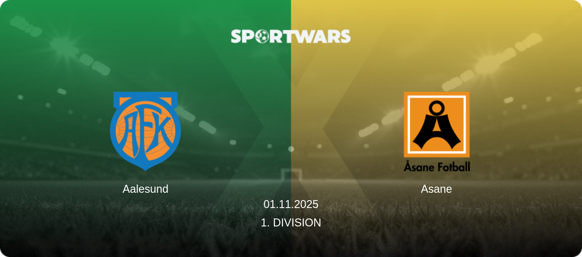 Aalesund — Asane, 01.11.2025 — 1. Division (match preview)