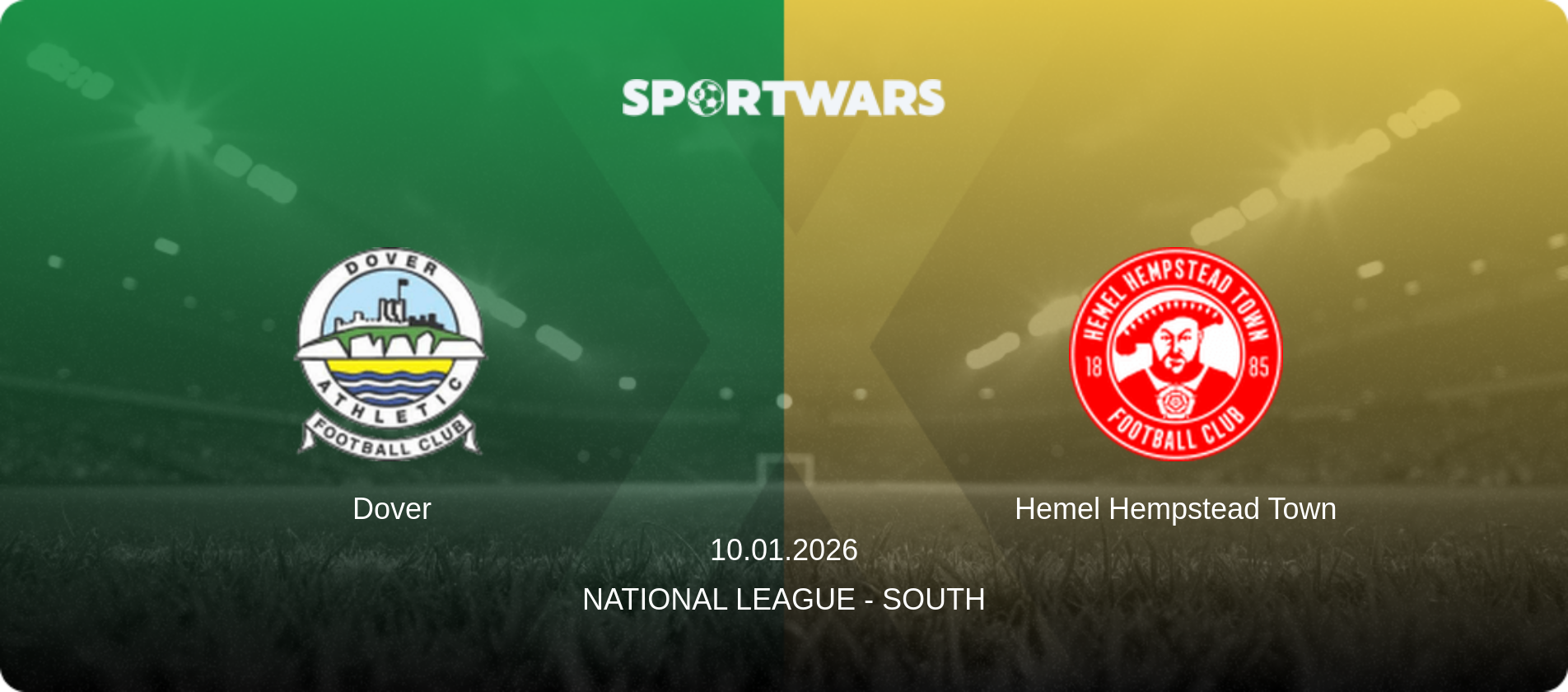 Dover — Hemel Hempstead Town, 10.01.2026 — National League - South (match preview)