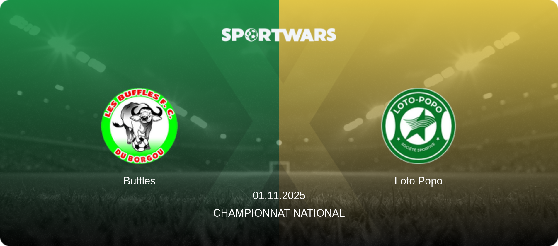 Buffles — Loto Popo, 01.11.2025 — Championnat National (match preview)