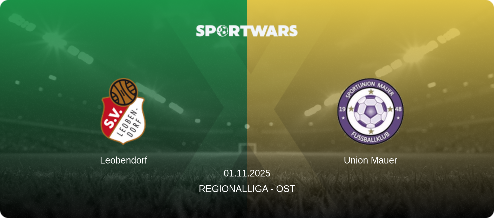 Leobendorf — Union Mauer, 01.11.2025 — Regionalliga - Ost (match preview)