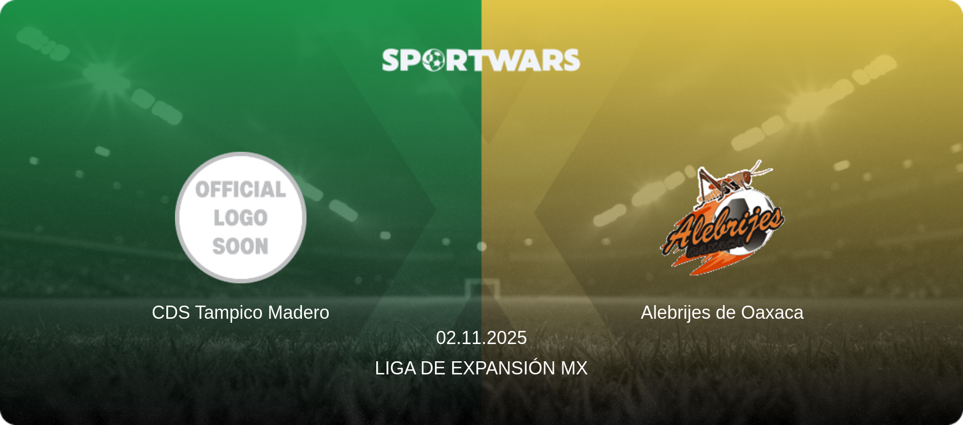 CDS Tampico Madero — Alebrijes de Oaxaca, 02.11.2025 — Liga de Expansión MX (match preview)