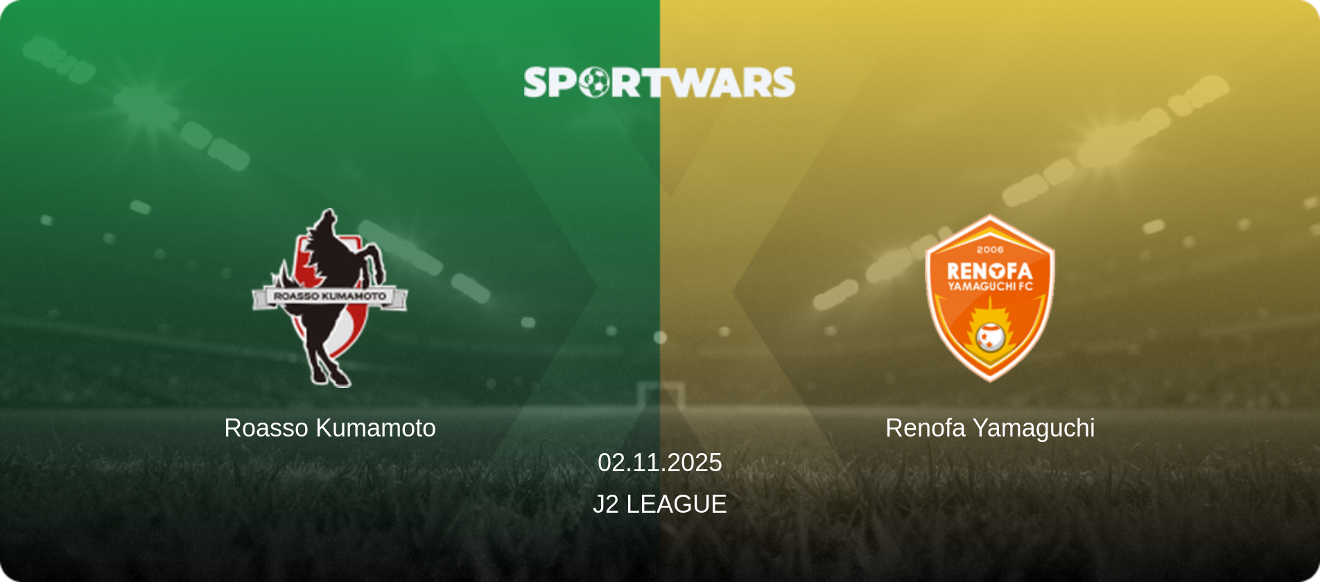 Roasso Kumamoto — Renofa Yamaguchi, 02.11.2025 — J2 League (match preview)