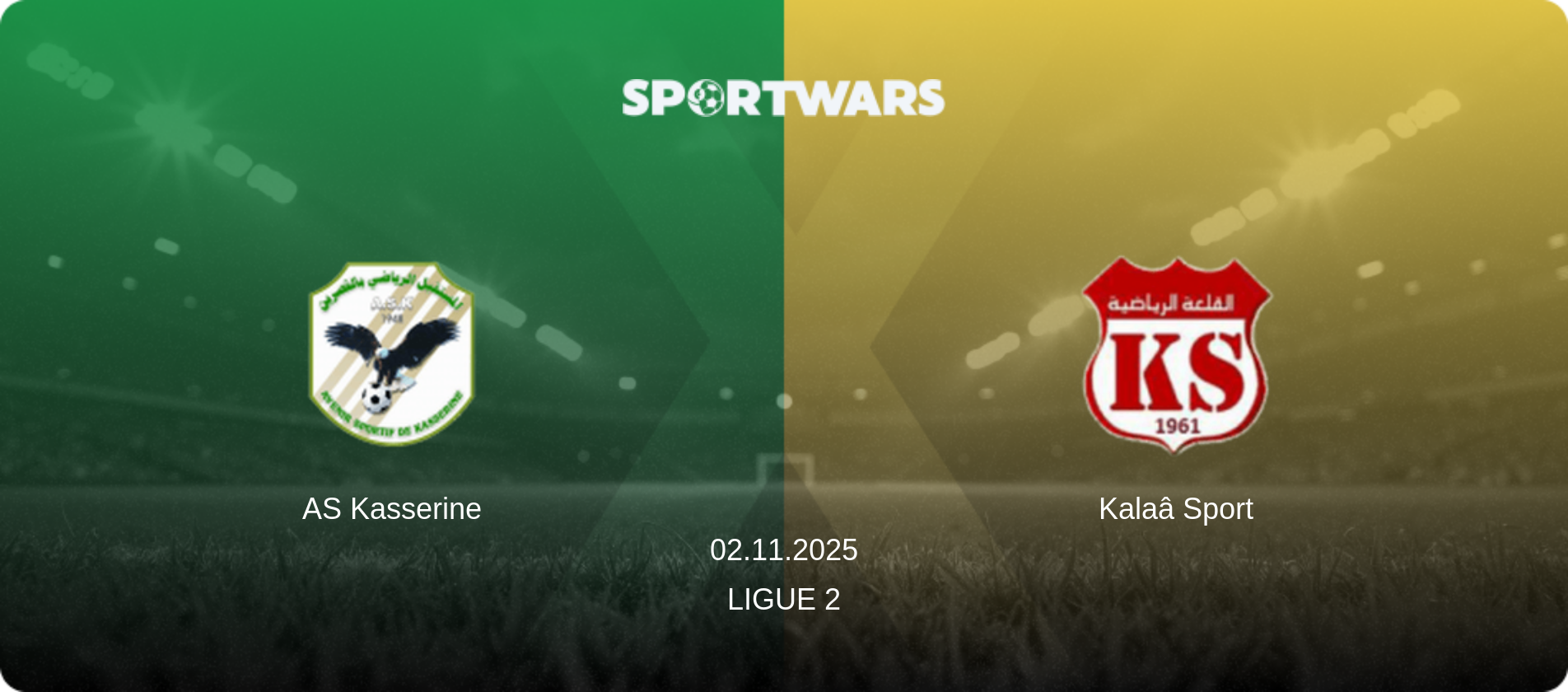 AS Kasserine — Kalaâ Sport, 02.11.2025 — Ligue 2 (match preview)