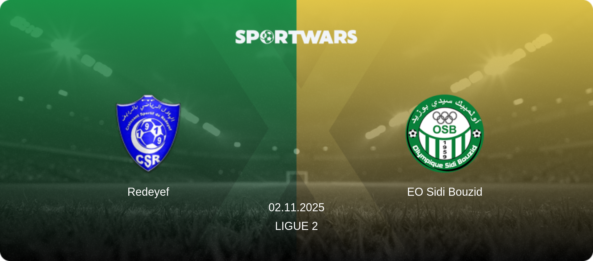 Redeyef — EO Sidi Bouzid, 02.11.2025 — Ligue 2 (match preview)