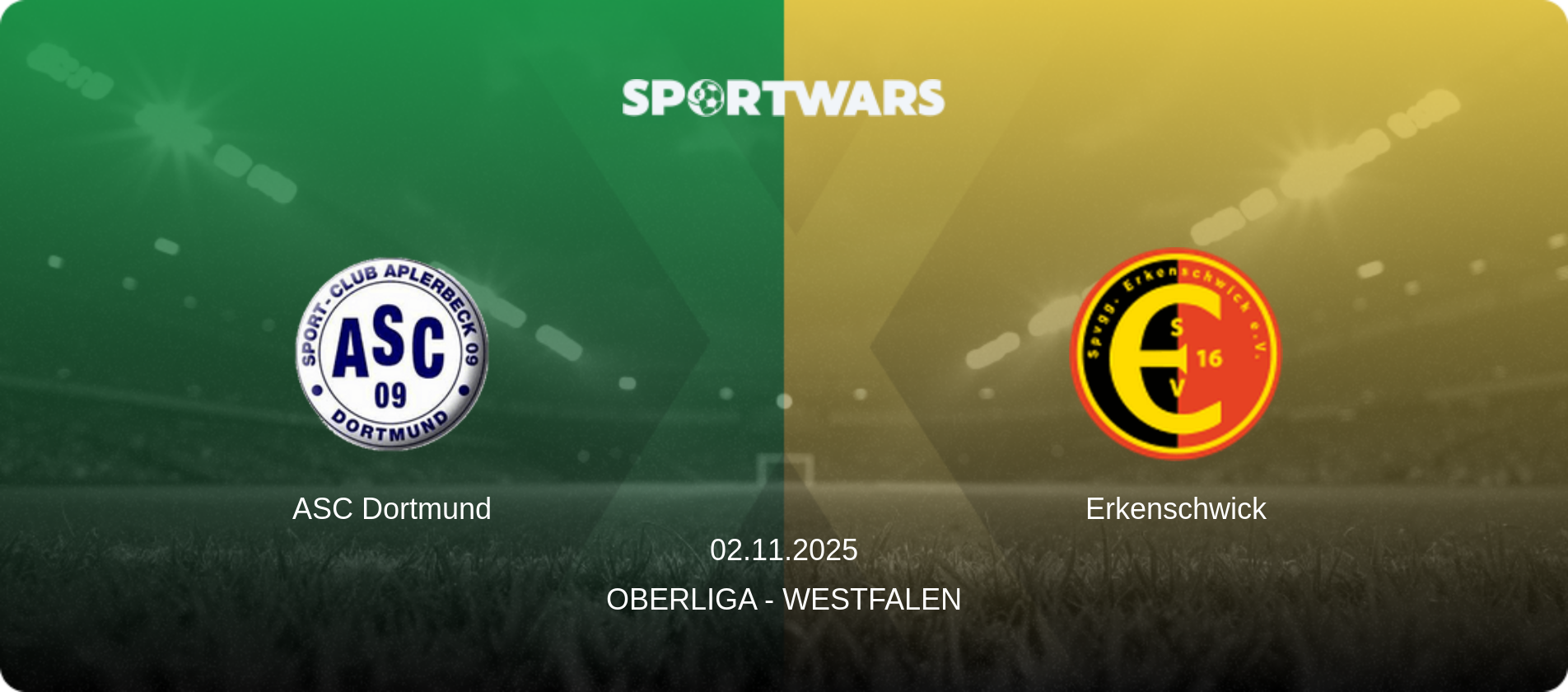 ASC Dortmund — Erkenschwick, 02.11.2025 — Oberliga - Westfalen (match preview)