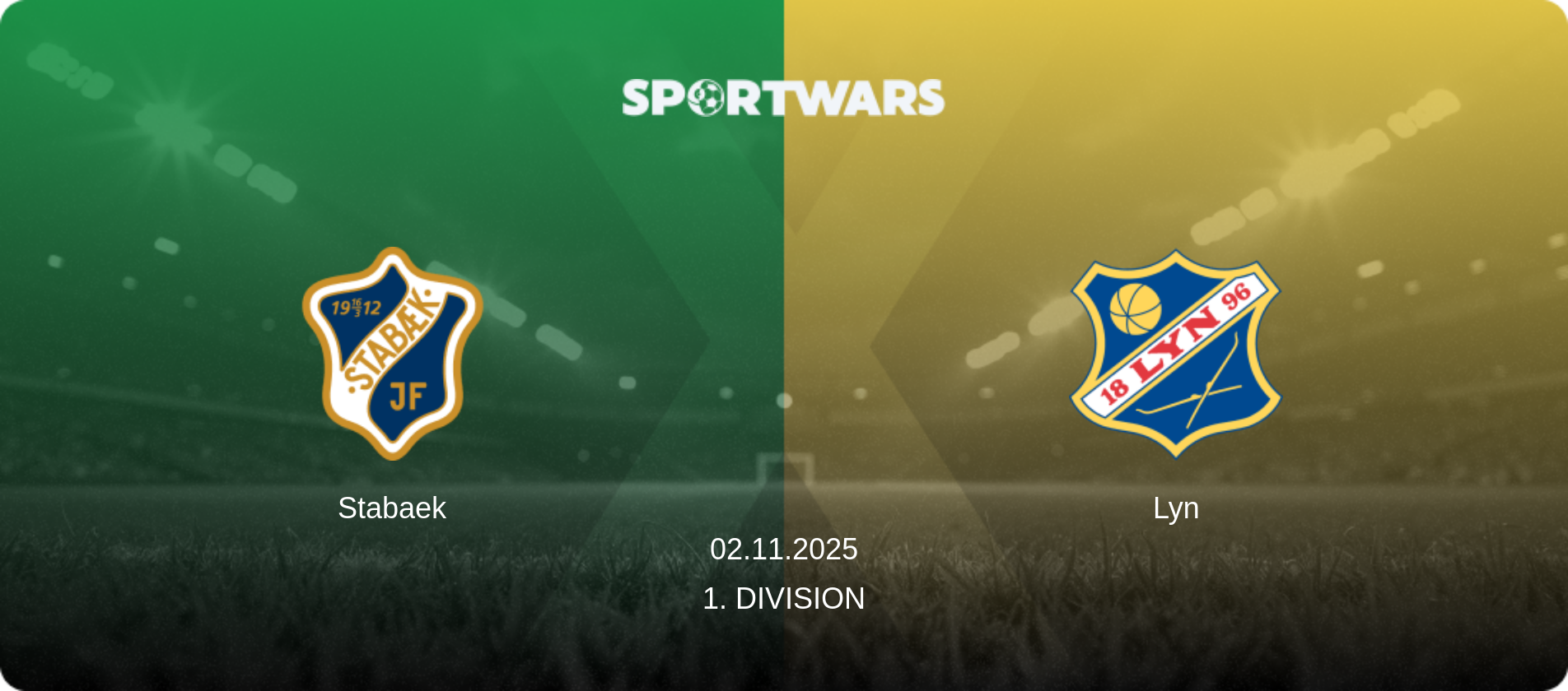 Stabaek — Lyn, 02.11.2025 — 1. Division (match preview)