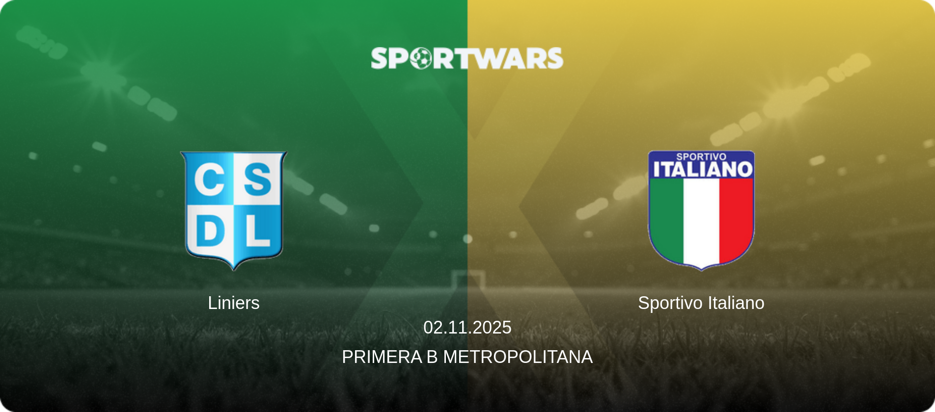Liniers — Sportivo Italiano, 02.11.2025 — Primera B Metropolitana (match preview)