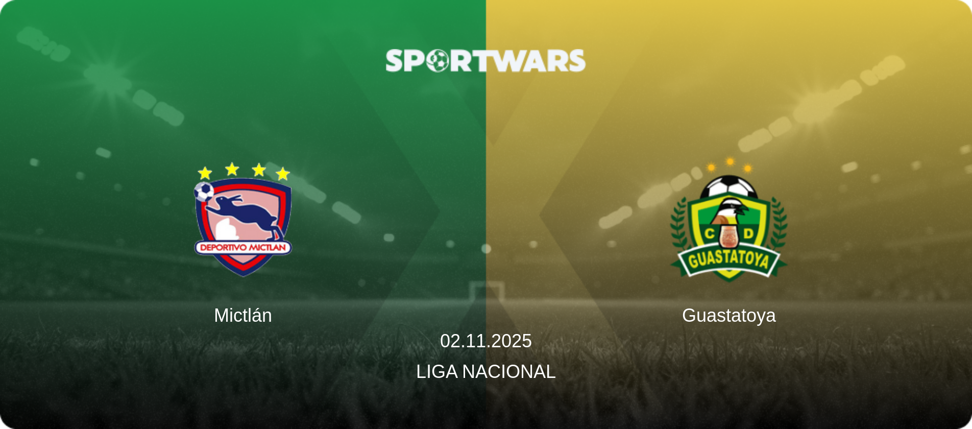 Mictlán — Guastatoya, 02.11.2025 — Liga Nacional (match preview)