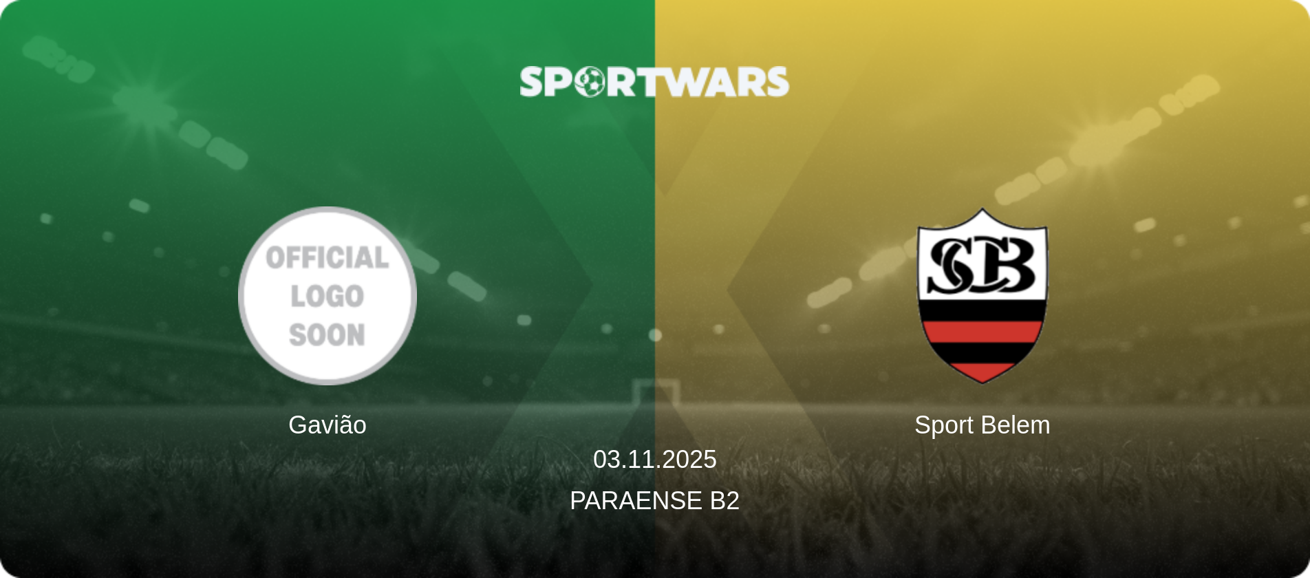 Gavião — Sport Belem, 03.11.2025 — Paraense B2 (match preview)