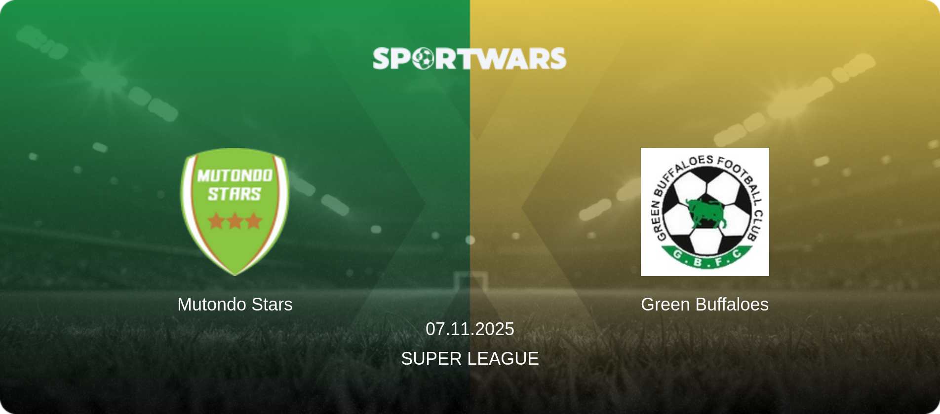 Mutondo Stars — Green Buffaloes, 07.11.2025 — Super League (match preview)
