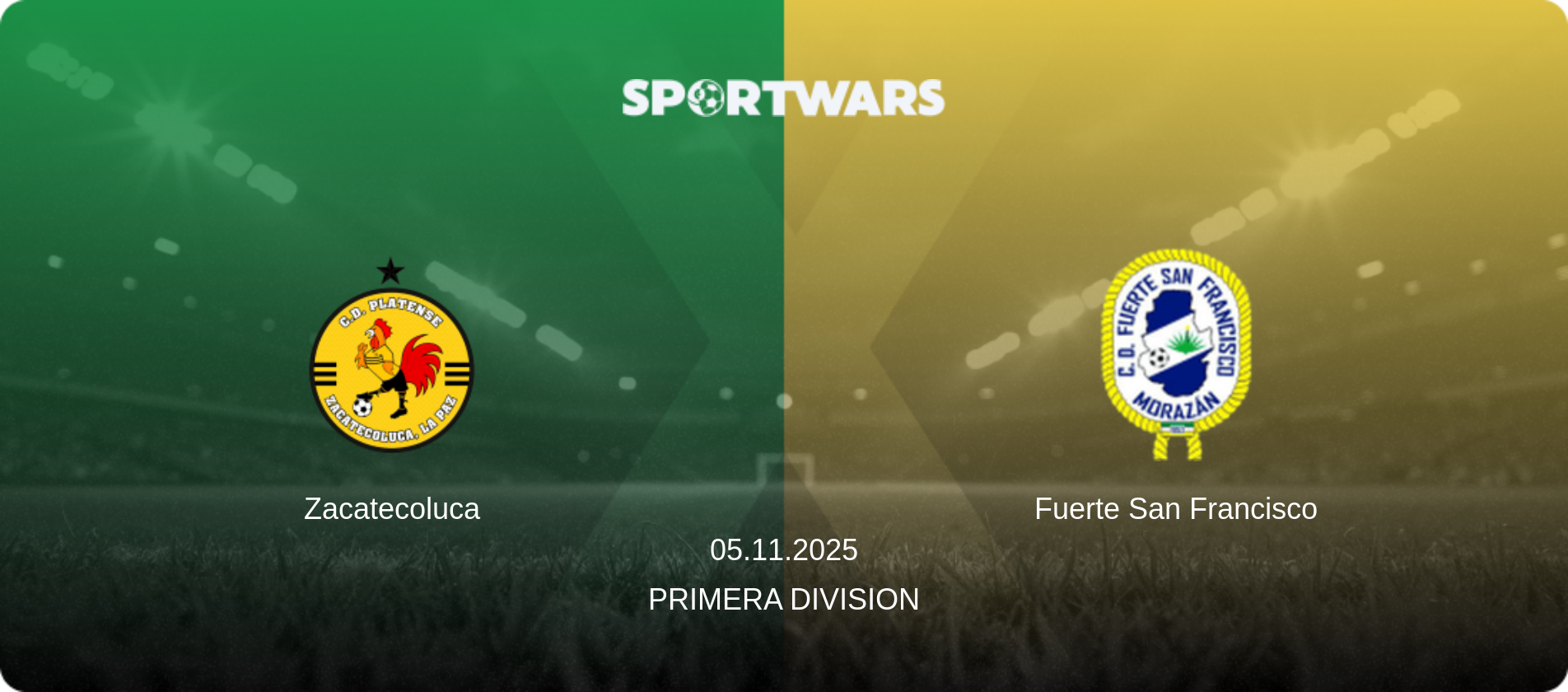 Zacatecoluca — Fuerte San Francisco, 05.11.2025 — Primera Division (match preview)