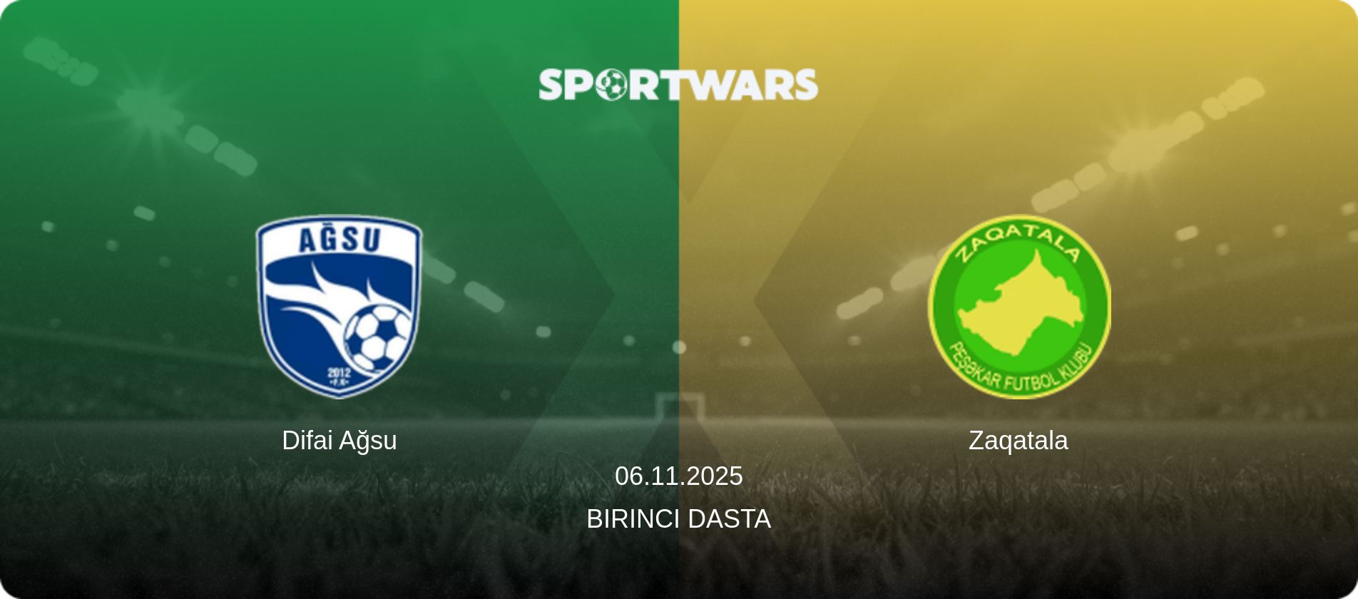 Difai Ağsu — Zaqatala, 06.11.2025 — Birinci Dasta (match preview)