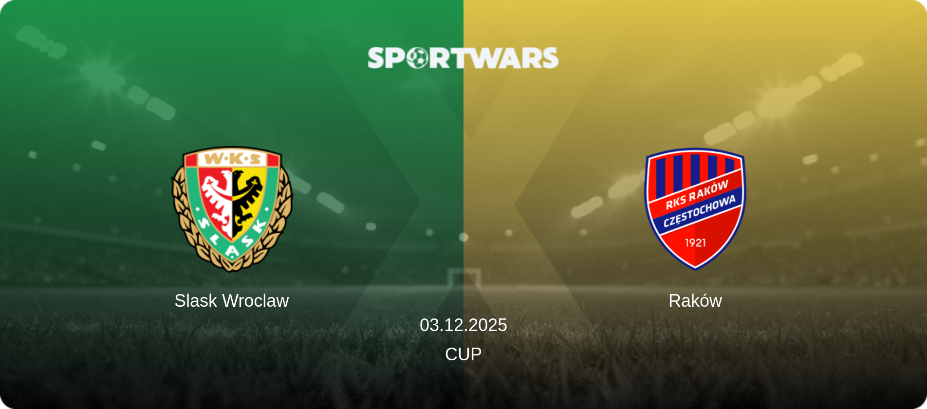 Slask Wroclaw — Raków, 03.12.2025 — Cup (match preview)