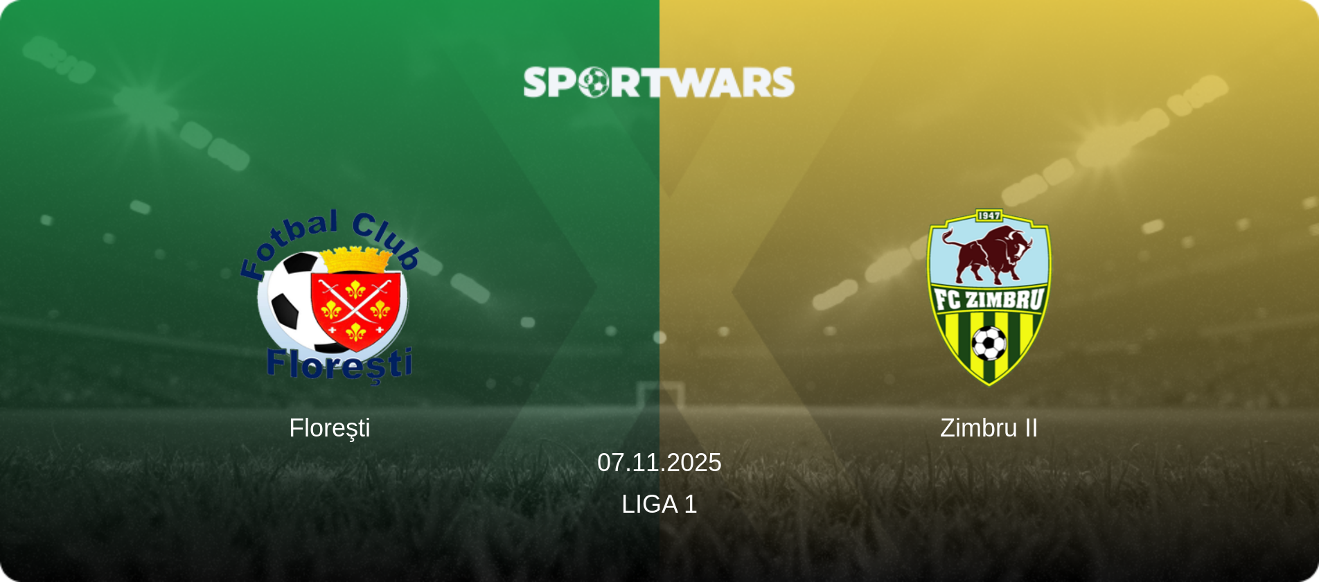 Floreşti — Zimbru II, 07.11.2025 — Liga 1 (match preview)