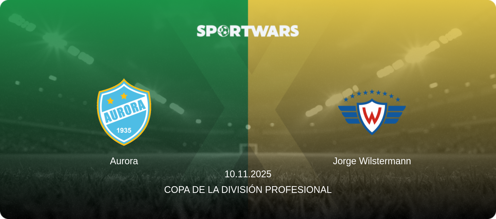 Aurora — Jorge Wilstermann, 10.11.2025 — Copa de la División Profesional (match preview)