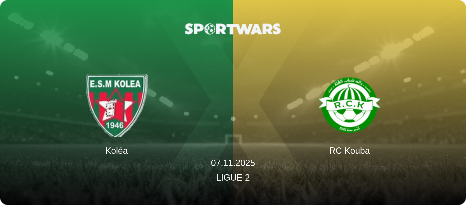 Koléa — RC Kouba, 07.11.2025 — Ligue 2 (match preview)