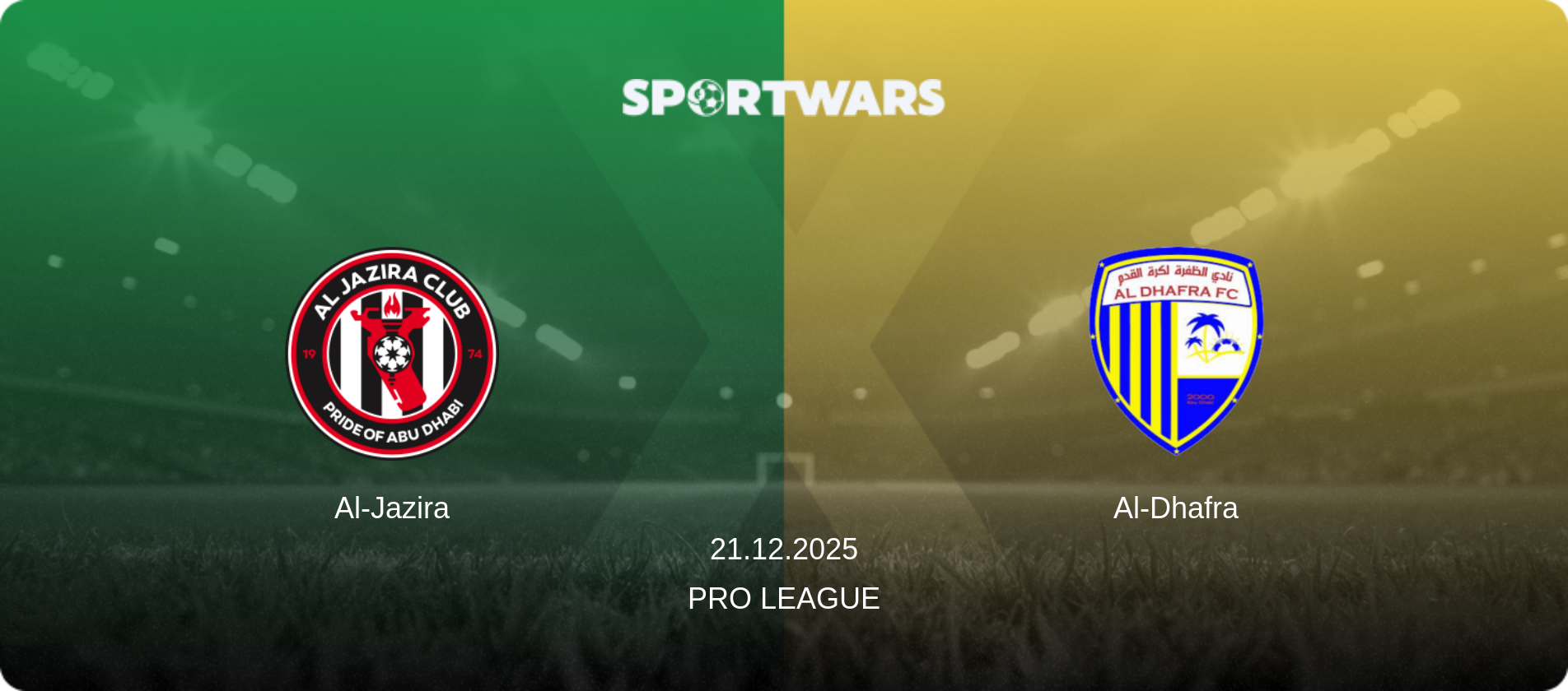 Al-Jazira — Al-Dhafra, 21.12.2025 — Pro League (match preview)