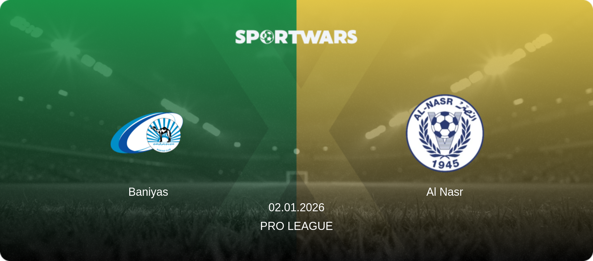 Baniyas — Al Nasr, 02.01.2026 — Pro League (match preview)