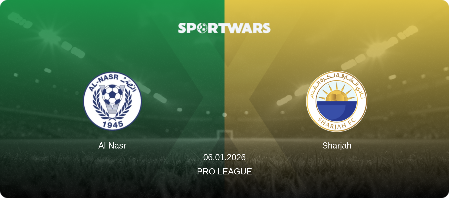 Al Nasr — Sharjah, 06.01.2026 — Pro League (match preview)