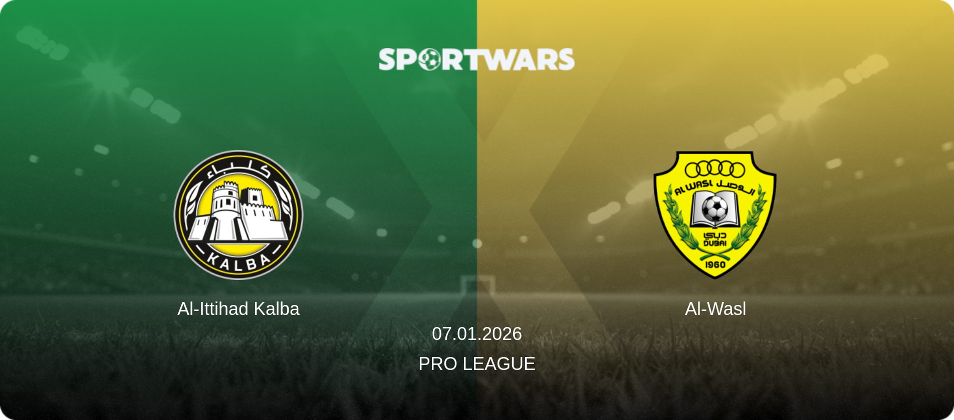Al-Ittihad Kalba — Al-Wasl, 07.01.2026 — Pro League (match preview)