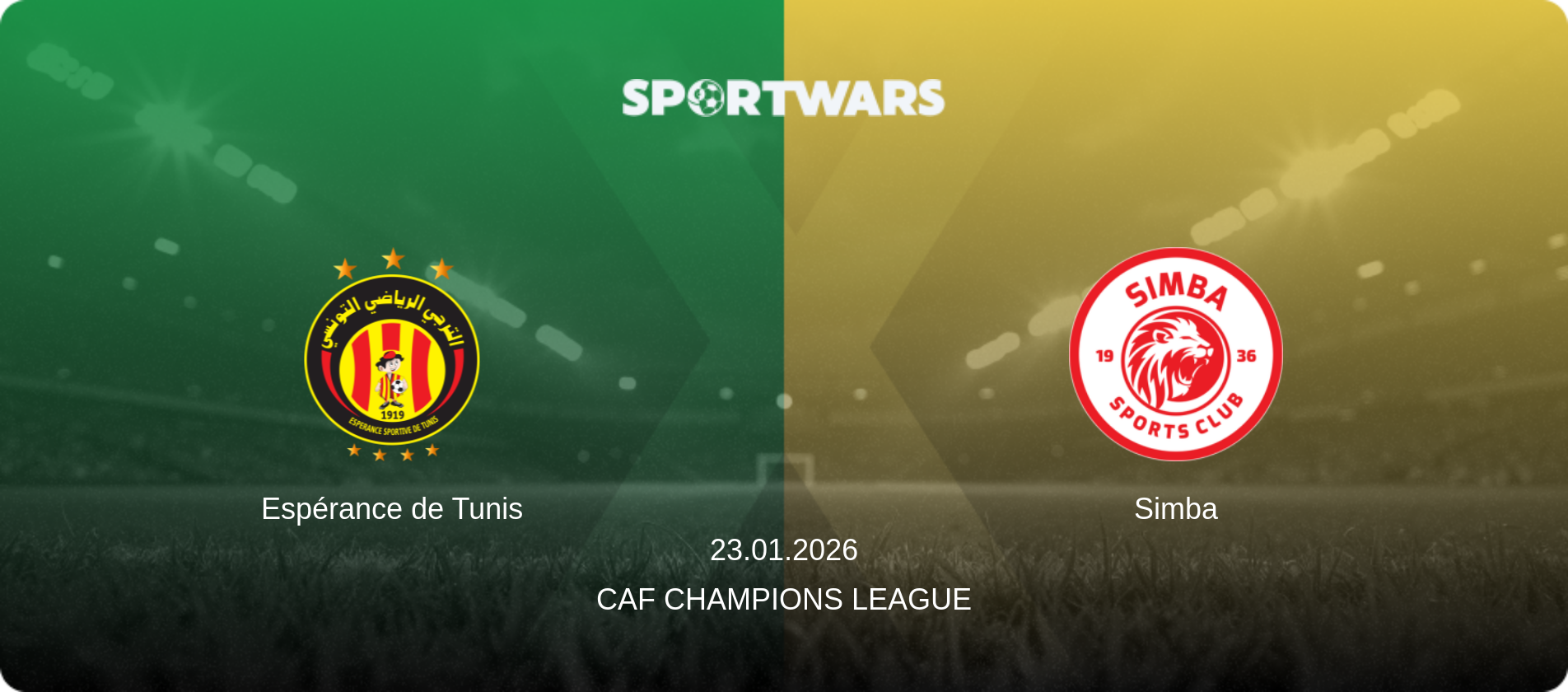 Espérance de Tunis — Simba, 23.01.2026 — CAF Champions League (match preview)